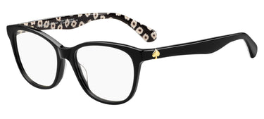 Premium Women Kate Spade Model Eyeglasses: Atalina - Pattern Black- SpecSMART Eye Clinic (Diagonal View)